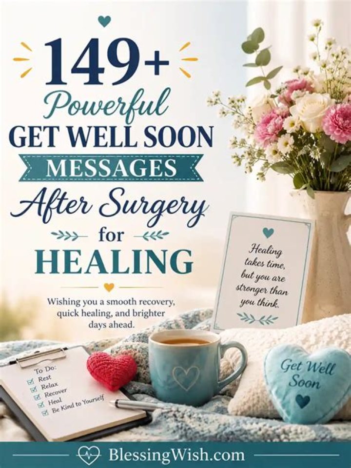 50 Get Well Soon After Surgery Messages For A Quick Recovery Poems