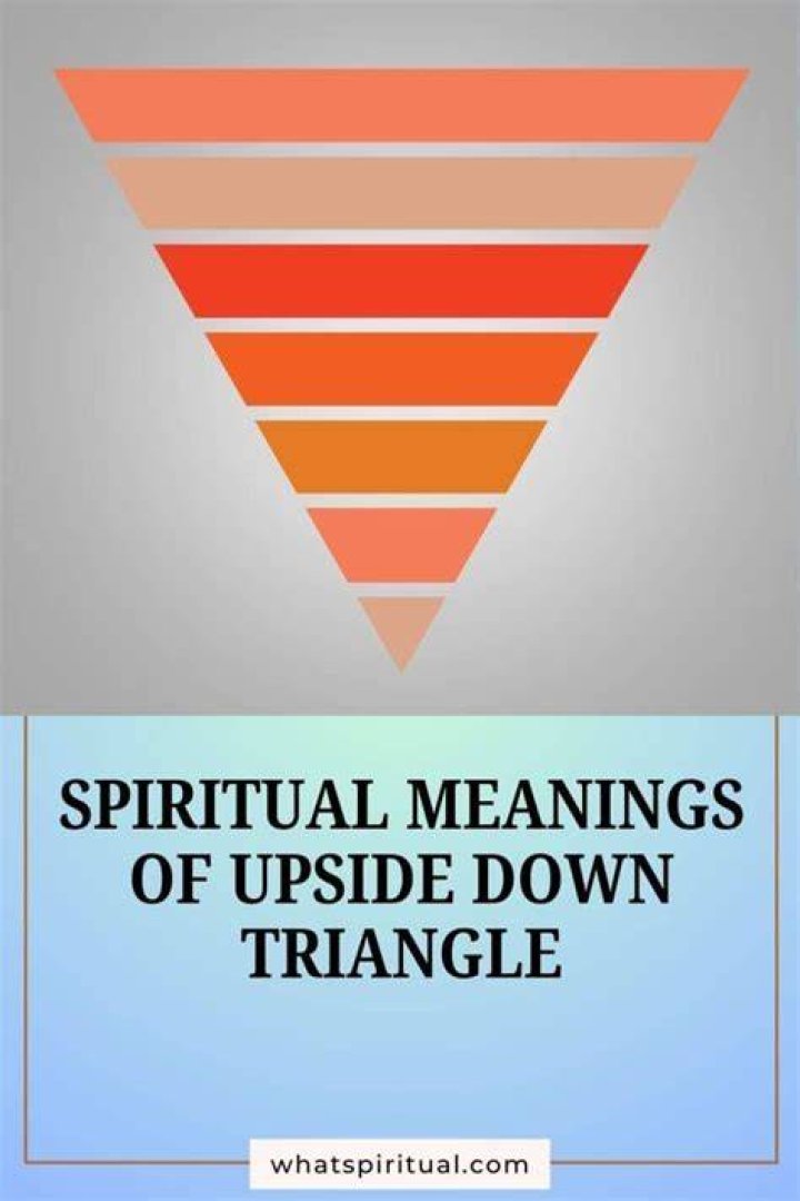 9 Upside Down Triangle Symbol Spiritual Meanings