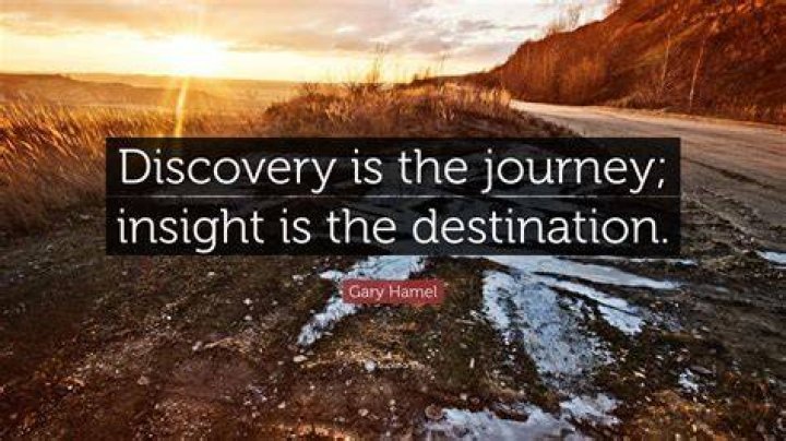 A Journey To Discovery And Insight