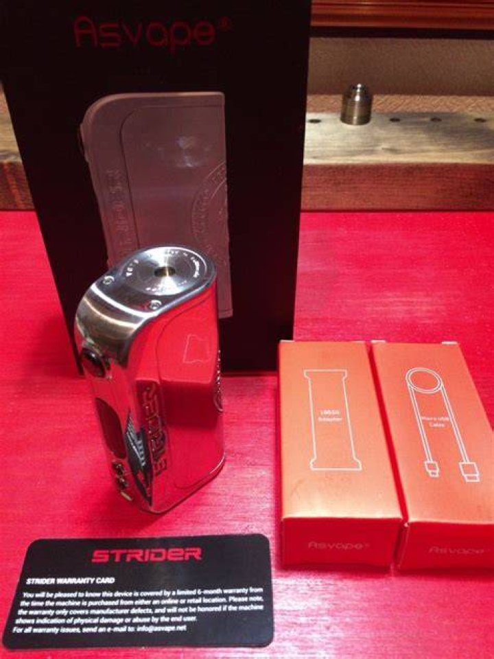 ASVAPE STRIDER 75 WATT VO CHIP REVIEW INDONESIA VAPER YouTube