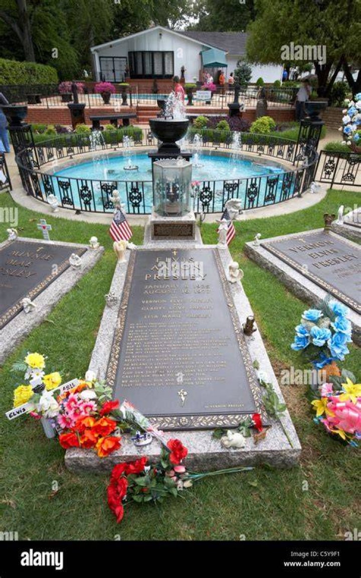 Elvis Presley grave, Graceland, Memphis, Tennessee Mississippi Blues