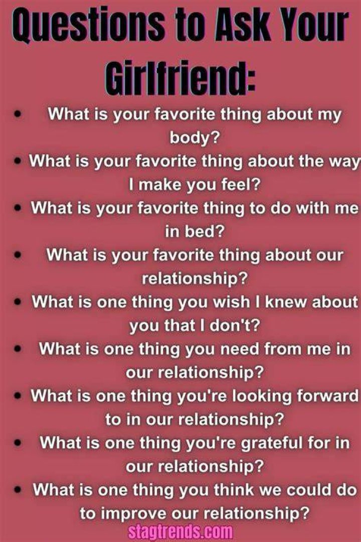 Questions To Ask Your Girlfriend Or Boyfriend focistalany
