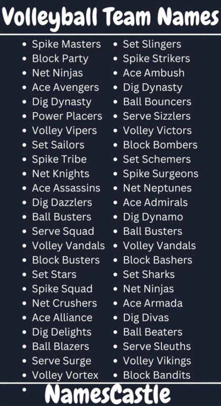 Volleyball Team Names 408+ Best and Cool Names For a Volleyball Team